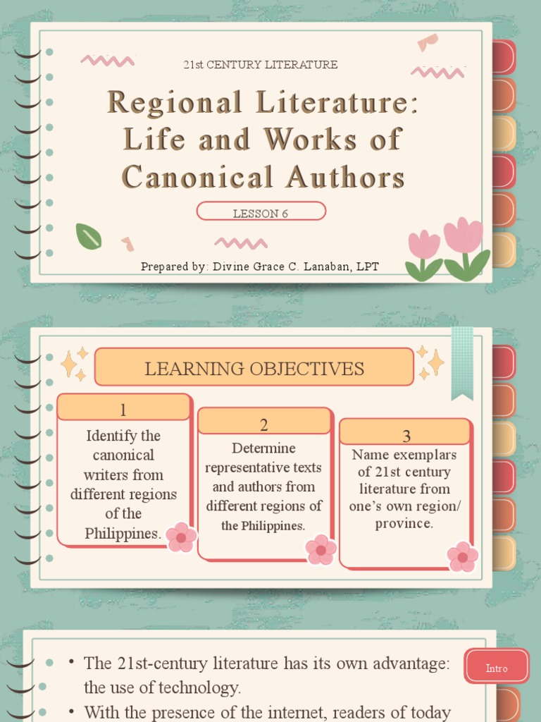 Canonical Authors in Philippine Literature | PDF