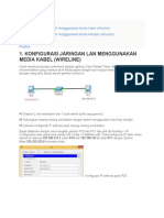 Konfigurasi Jaringan Lan Menggunakan Media Kabel (Wireline)