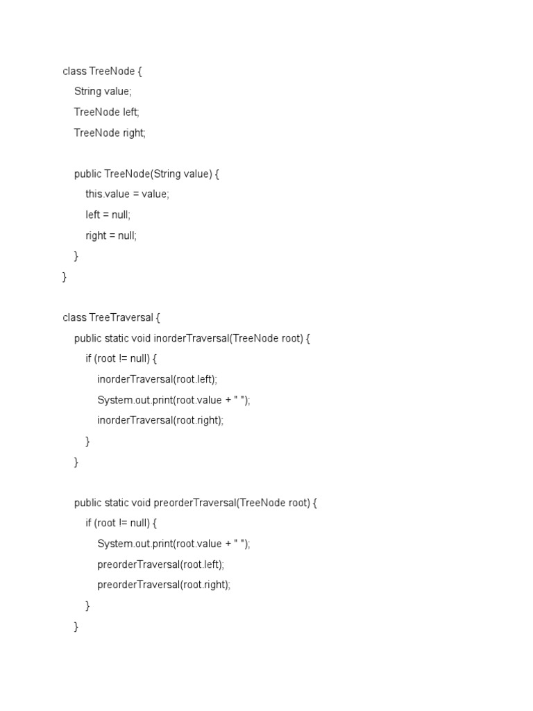 Tree Nodes Java Language | PDF