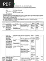 4ta Experiencia de Aprendizaje 3° Sec