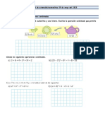 Ficha Matemática 09 de Mayo