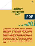 Unidad 7 2 Parte Transgenicos 2020 PDF