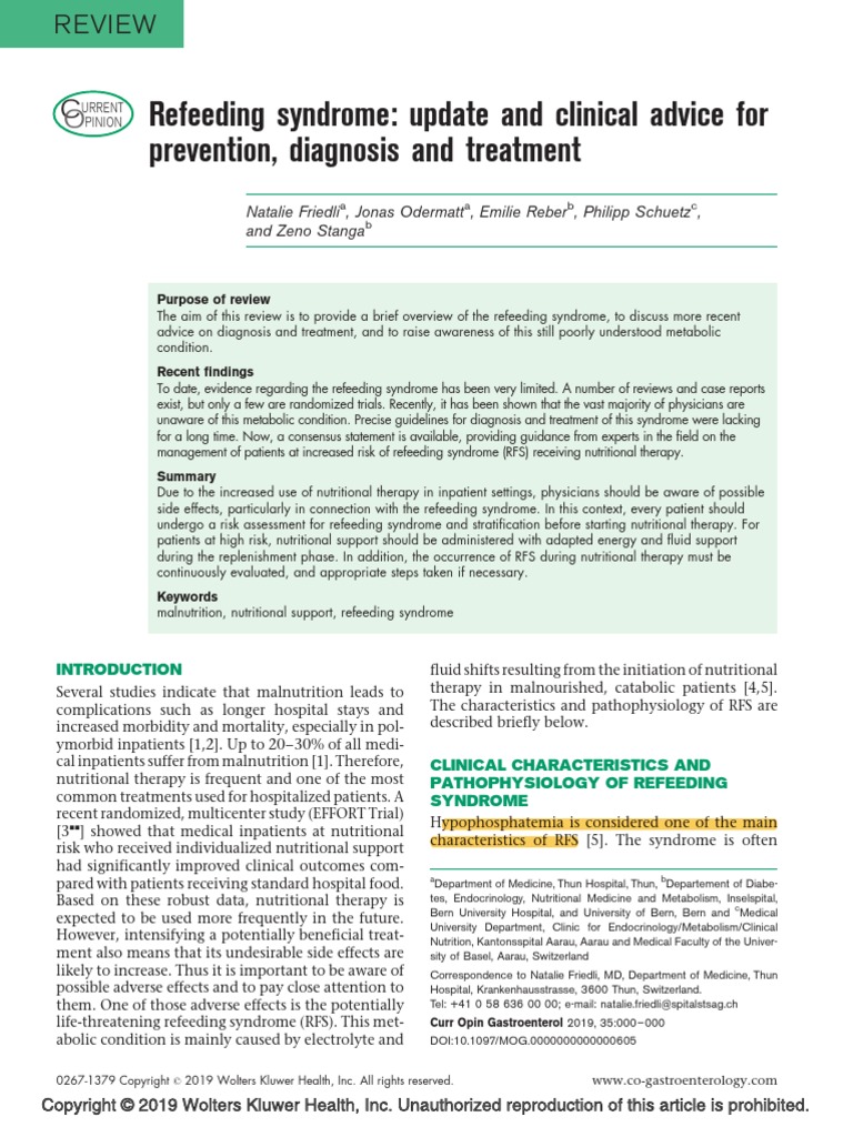 NICE GUIDELINES REFEEDING SYNDROME PDF intelligence overview