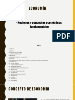 Nociones y Conceptos Económicos Fundamentales