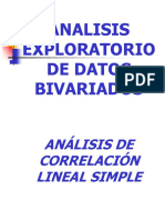 Parte III - Análisis Exploratorio Bivariado - Análisis de Correlación Lineal Simple (ACLS)