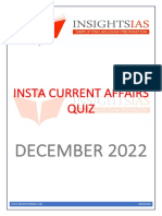 INSTA December 2022 Current Affairs Quiz Compilation PDF