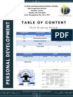 Navy Blue Modern Thesis General Table of Contents 2 PDF