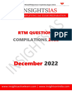 RTM Questions Compilation December 2022
