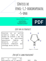 Síntesis de 3-Metil-1-Fenil-1,2-Dihidropirazol-5-Ona PDF