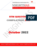 RTM Octo 2022 Questions Compilation