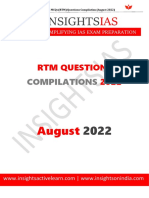 RTM Aug 2022 Questions Compilation