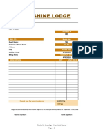 Hotel Invoice Sample 6