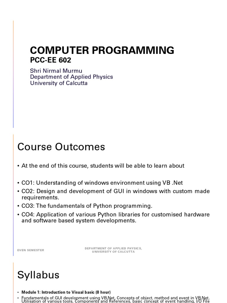 Lec 1, Introduction To Python PDF | PDF