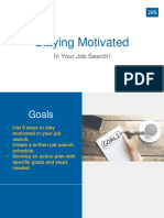 Staying Motivated in Your Job Search - Action Planning PDF