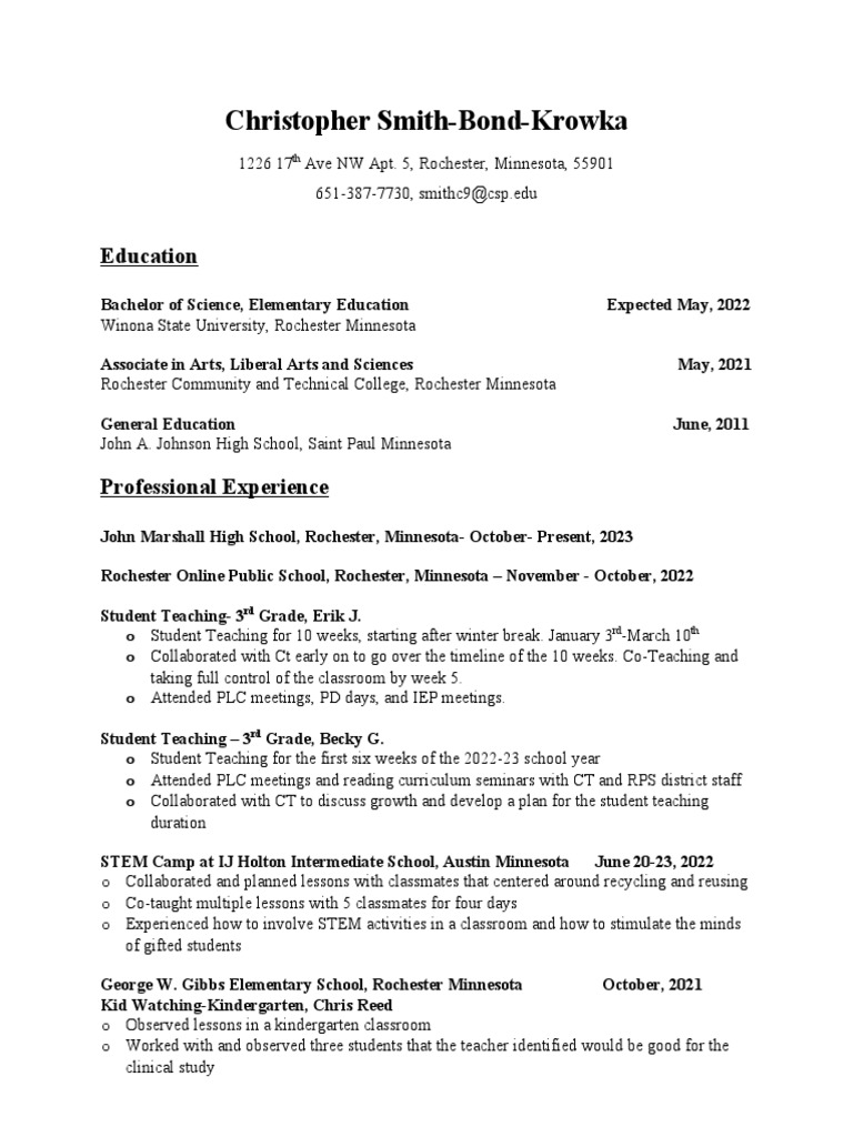 Resume Final Draft PDF