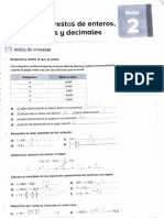 Sumas y Restas de Enteros, Fracciones y Decimales PDF