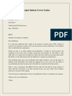 Project Intern Cover Letter PDF