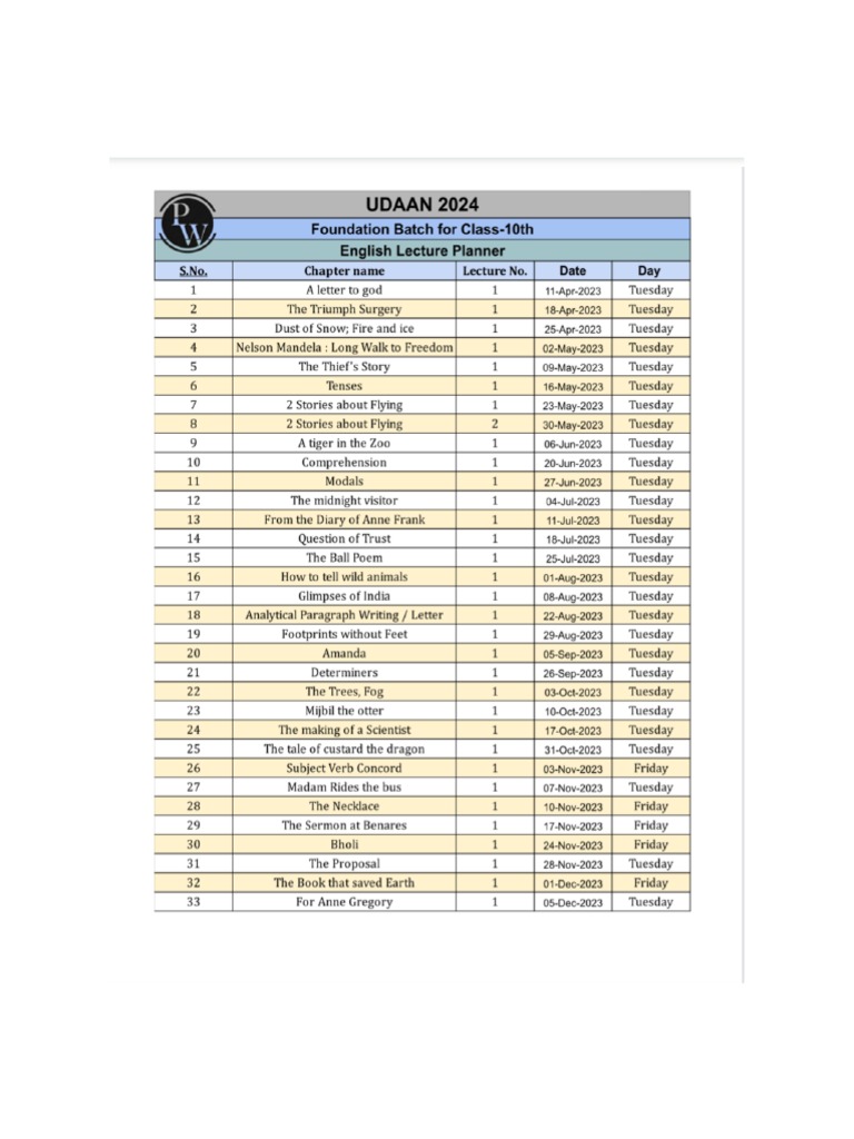 @schedule | PDF