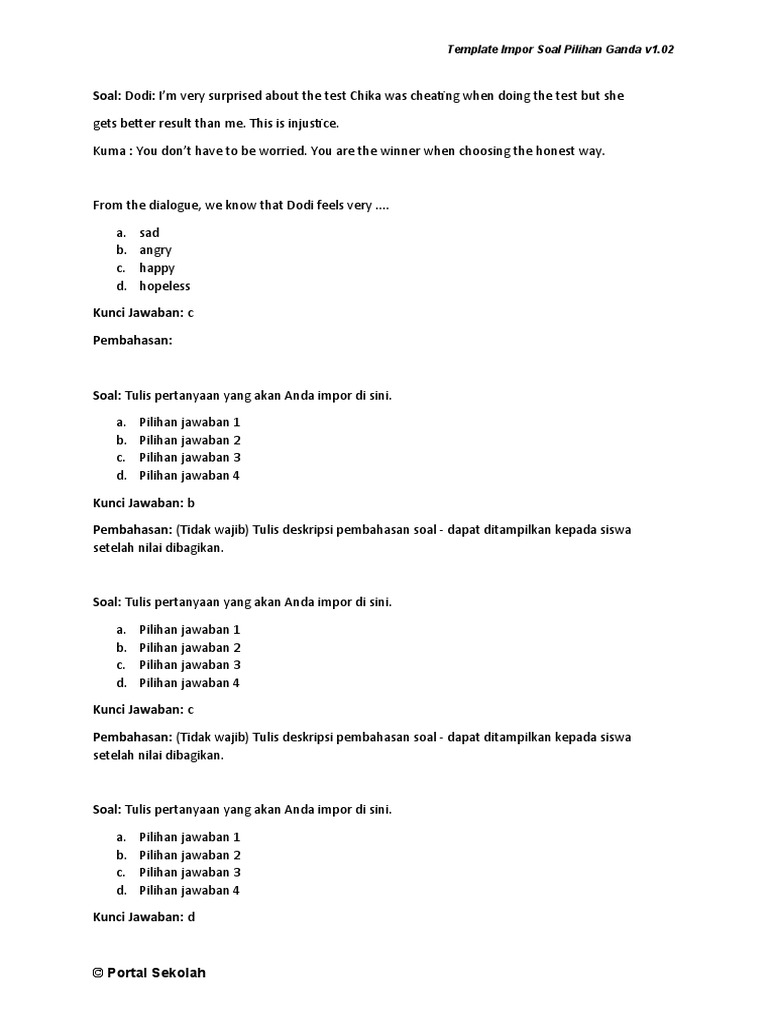 TEMPLATE IMPORT MCQ v1.02 PDF
