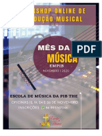 Workshop online de produção musical da Escola de Música da PIB