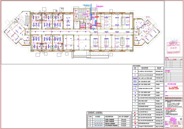 El-Ground Floor Plan Dimention Layout-20230120 | PDF