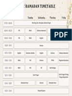 8c Ramadan Timetable