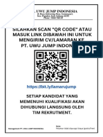 Silahkan Scan QR Code Dibawah Ini Untuk Mengirimmlamaran