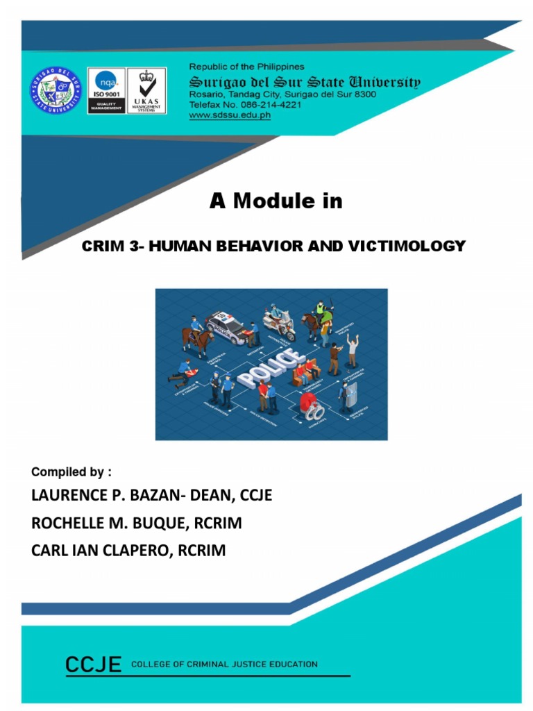 Human Behavior and Victimology Module | PDF