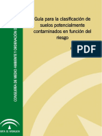 Guia para La Clasificacion de Suelos Potencialmente Contaminados en Funcion Del Riesgo PDF