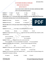 ĐỀ THI THỬ SỐ 11- ĐỀ ĐÁNH GIÁ NĂNG LỰC KHÓA 2K5,6,7-BIÊN SOẠN CÔ PHẠM LIỄU PDF