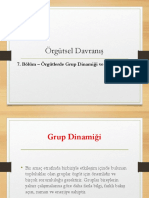 Hafta 8 - Örgütlerde Grup Dinamiği Ve Motivasyon II PDF