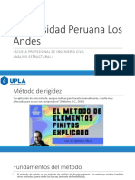 Universidad Peruana Los Andes: Escuela Profesional de Ingeniería Civil Análisis Estructural I