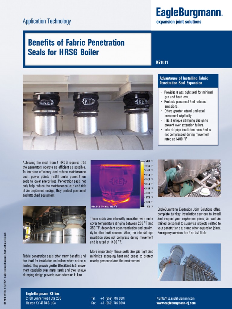 Benefits of Fabric Penetration Seals For HRSG Boilers - US | PDF