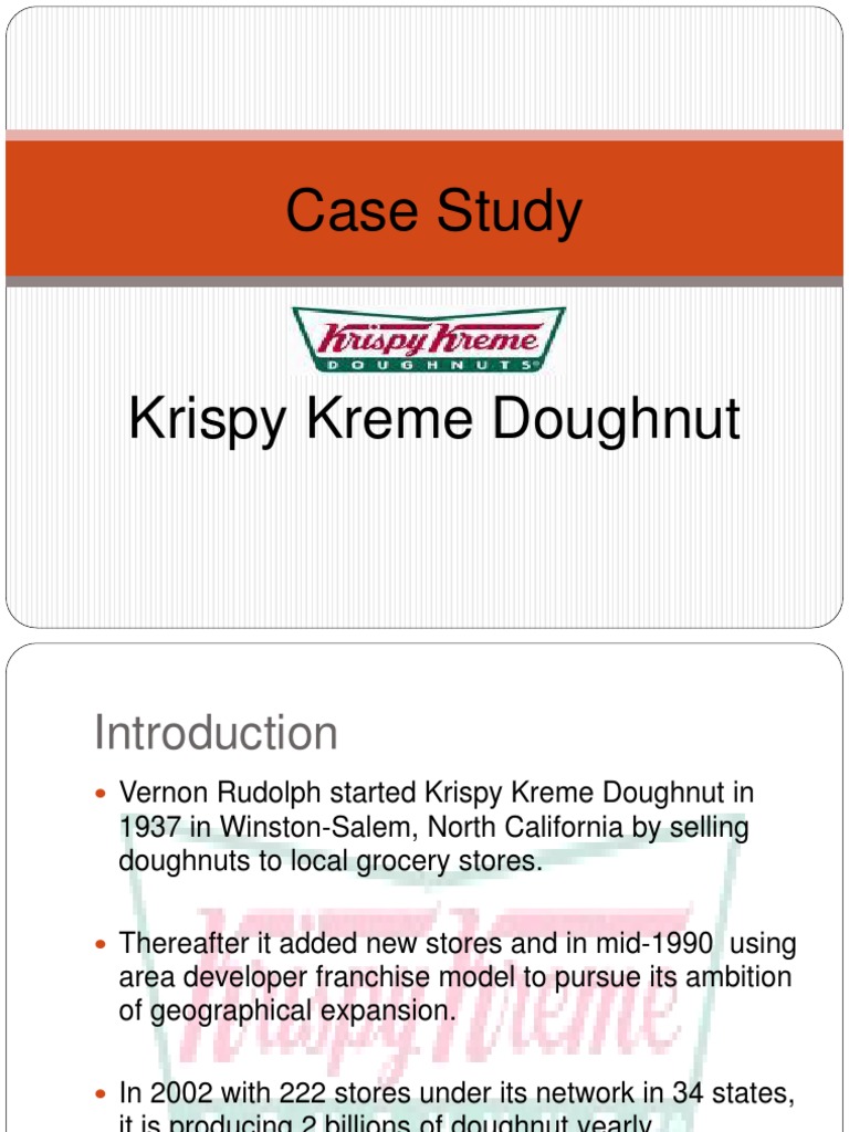 krispy kreme case study pdf