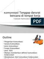 Komunikasi Tanggap Darurat Bencana Di Tempat Kerja