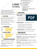 Nadir Melizi CV PDF