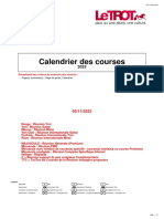 Calendrier Des Courses 2023 PDF