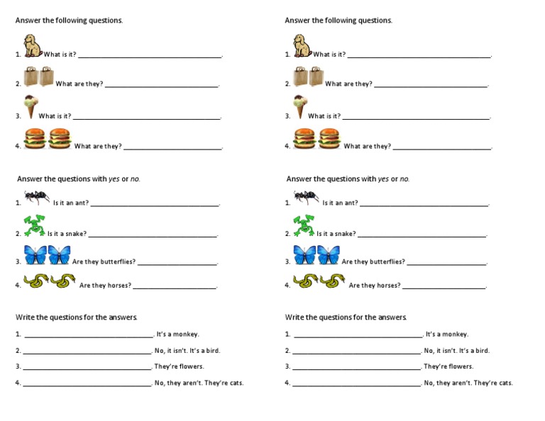 Animal and Object Identification Quiz | PDF | Career & Growth