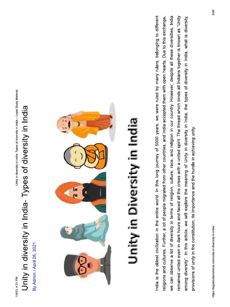 UNITY IN DIVERSITY | PDF