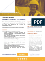 Formateur - Trice Technique PDF