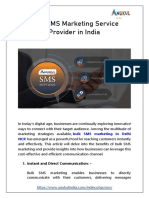 Bulk SMS Marketing Service Provider in India - Anukul India