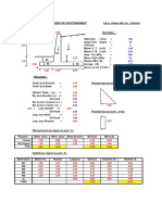 Calcul de Murs de Soutènement (Excel) - Unprotected1 PDF