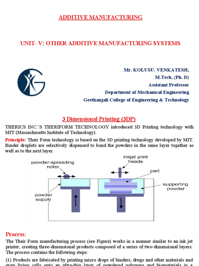 Advanced Additive Manufacturing Systems | PDF