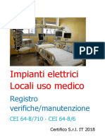 Impianti Elettrici Locali Uso Medico Registro Delle Verifiche - Rev 00 2018 Preview PDF