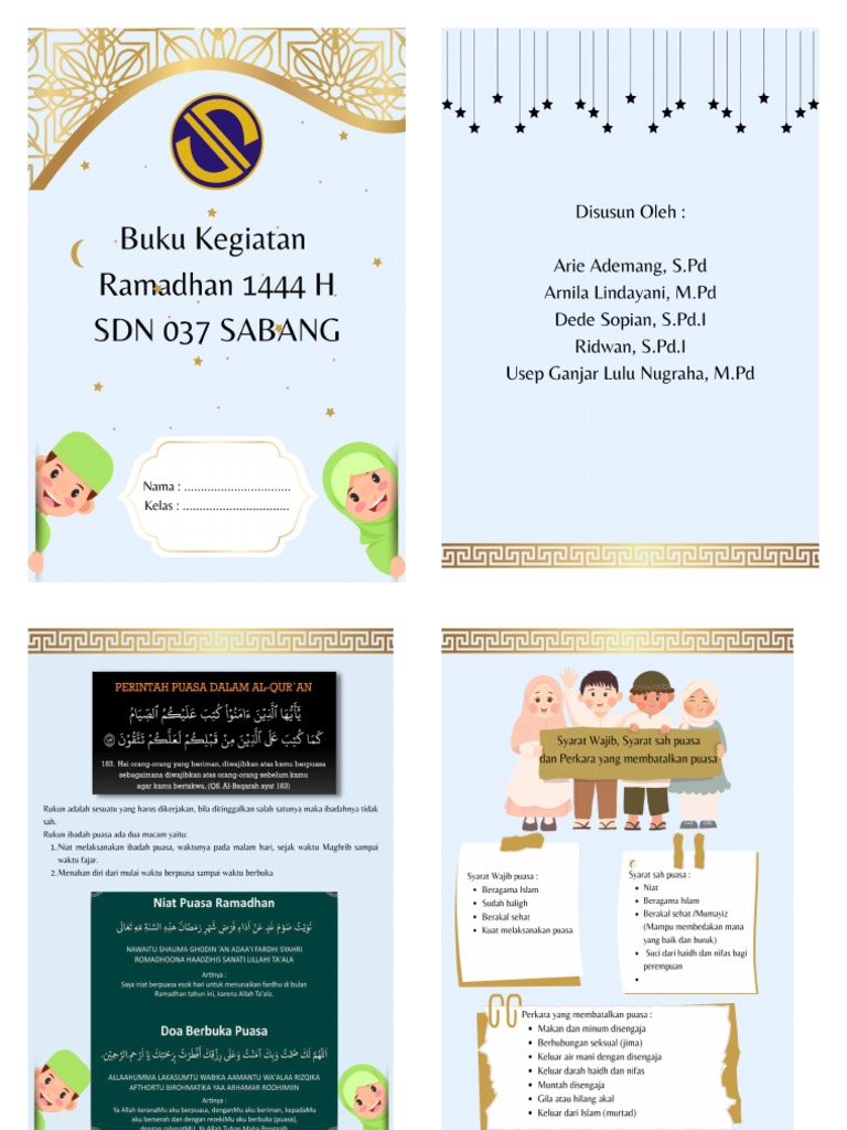 Buku Kegiatan Ramadhan 1444 H Pdf Pdf
