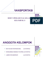 Model Transportasi - Kelompok G