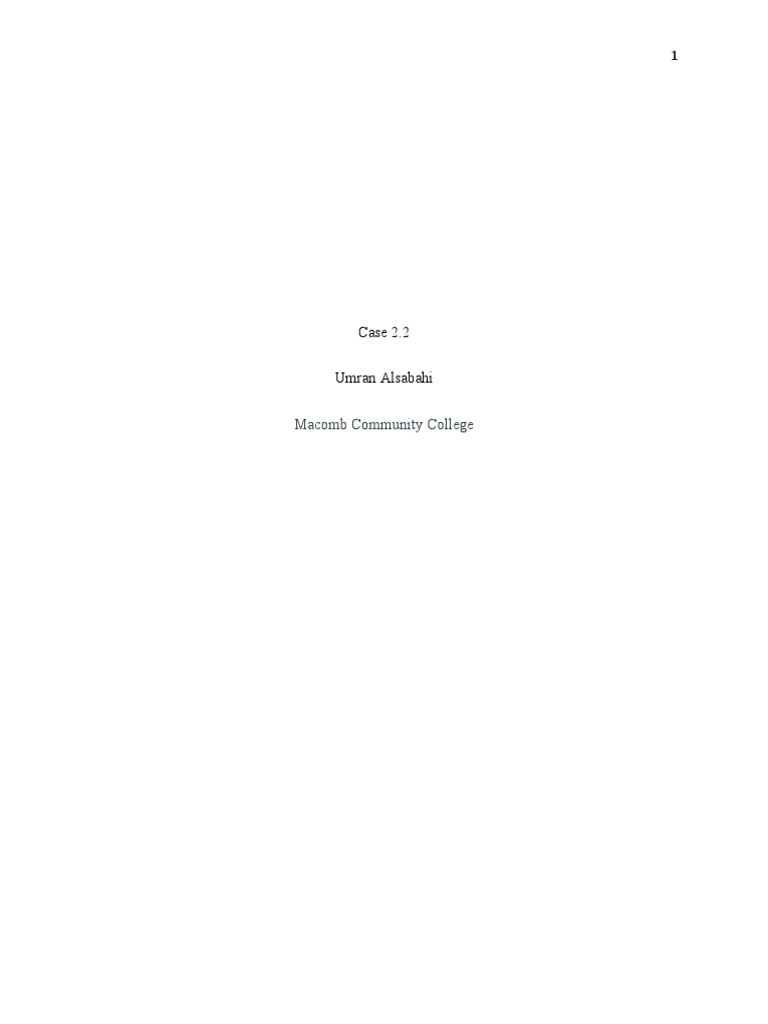 Case 2 2 Docx Pdf
