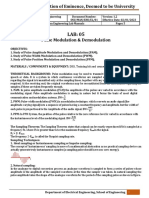 Exp 5 - Pulse Modulation and Demodulation PDF