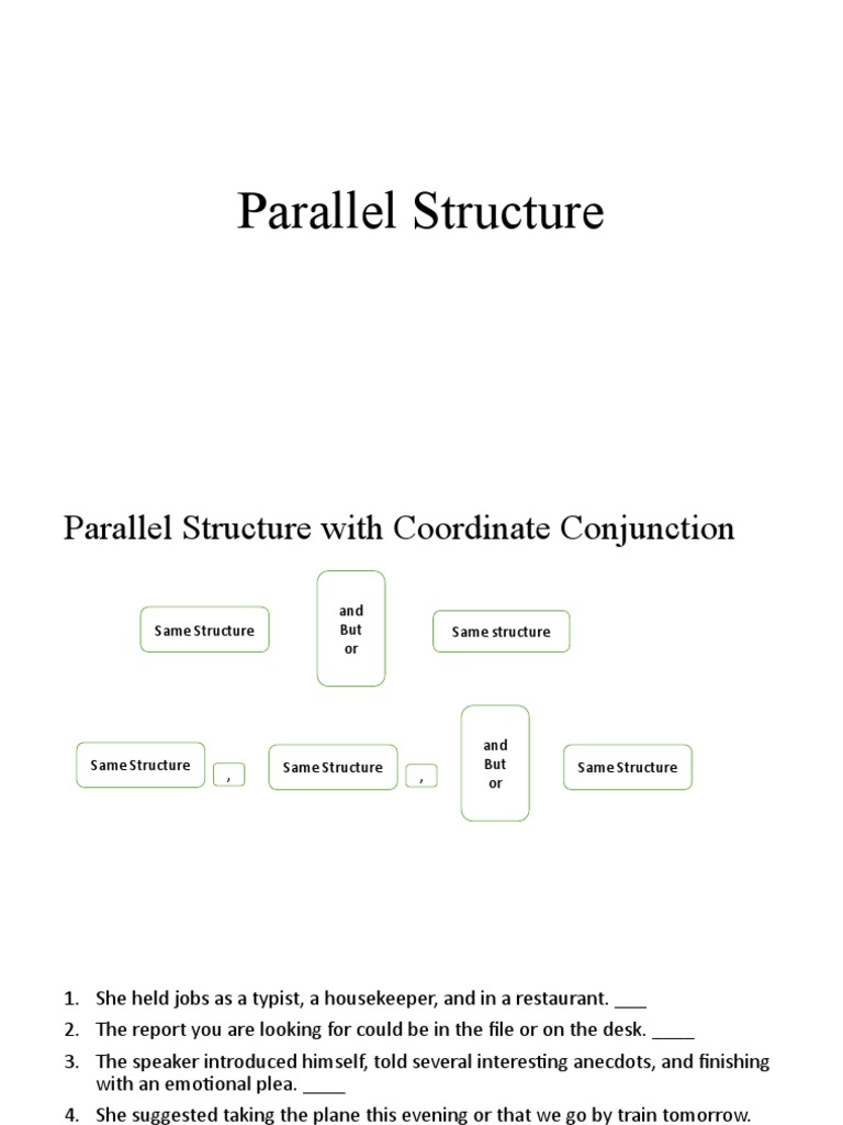 Mastering Parallel Structure in Writing | PDF