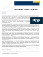 Regulation On Executing A Fidusia Collateral Security PDF